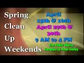 Spring Clean Up Weekends 2023