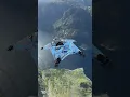 Wingsuit base jump off norway cliff