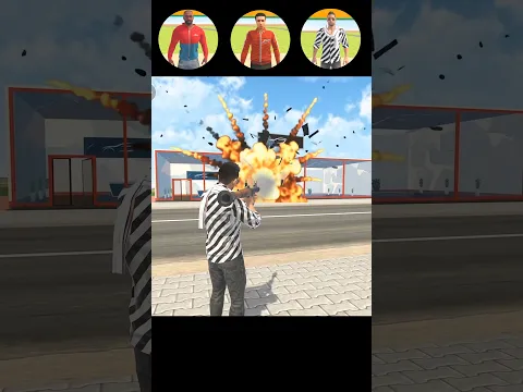 Car Showroom Blast Challenge 💥 In Indian Theft Auto All Characters 😱 #shorts #gaming #gta #viral