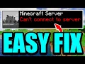 How To Fix Can t Connect To Server In Minecraft - 2024