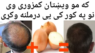 ویښتانو ته د پیازو ګټې اوس یې درملنه په کور کې هم کولی شی 