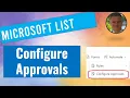 How to Add an approvals to a SharePoint list configure Approvals