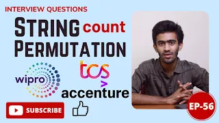 TCS-Wipro-Accenture Coding Question String Permutation Count Daily Dose Ep-56 Tamil code io