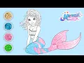 How to color sparkling Mermaids with Glitter a magical Tutorial Mermaid Magic