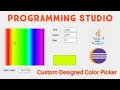 Creating Custom Designed Color piker in java with eclipse Java Color Picker