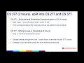 CS Undergraduate Curriculum Changes Townhall