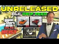 ALL UNRELEASED VEHICLES EVENT COMING TO GTA ONLINE Kortz Center Heist DLC Drip Feed