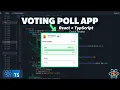 React Voting Poll App Tutorial TypeScript Tailwind
