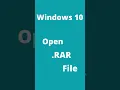 How to open a .rar file with 7zip. #shorts