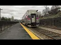 MBTA Worcester Line Trains at Newtonville Apr 1 2025