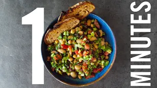 SIMPLE LONGEVITY BEAN SALAD | BLUE ZONE RECIPE