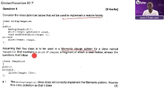 UNISA COS3711 exam prep Memento design pattern exam type questions