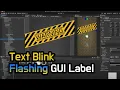 Unity Text Blink - Flashing effect on GUI Label