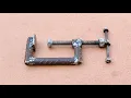 A creative invention from a welder How to make c clamp heavy duty from rebar