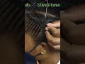 step by step needle and thread cornrow for beginners