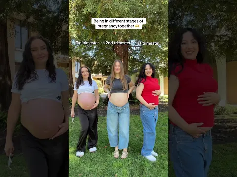 Being in different stages of pregnancy together 🫶