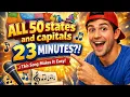 Learn the 50 States and Capitals in 23 Minutes Practice loops for fast learning by singing