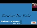 Barbara J Anderson Funeral Service