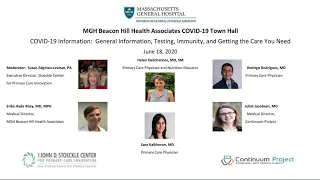 MGH Beacon Hill Health Associates COVID-19 Town Hall June 18 2020