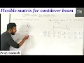 Flexible matrix for cantilever beam TIE Academy Prof Ganesh Mahalle