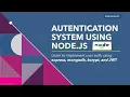 Build an Authentication API with Node js Express JWT Login Signup Tutorial