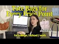 TOTE BAGS RECOMMENDATIONS AT EVERY PRICE POINT for school college work Alyssa Lyanne