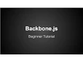 Backbone js Beginner Tutorial