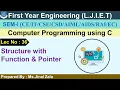 Lec-36 - Structure with Function Pointer Computer Programming using C First year Engineering