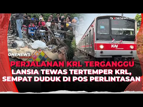 Lansia Tertemper KRL di Tebet, Perjalanan KRL Sempat Terganggu
