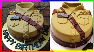 how to make police uniform cake very easily 