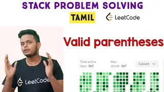 Valid Parentheses Leetcode Stacks Programming in Tamil coding for beginners C DSA