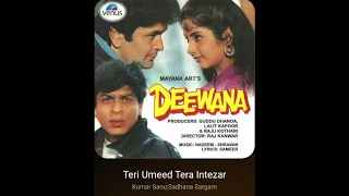 teri umeed tera intezar kumar sanu u0026 sadhana deewana hq audio 90s hindi flac song