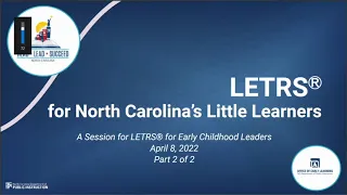 LETRS for Little Learners Part 2