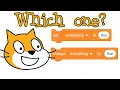 Set vs change blocks in Scratch