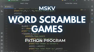 Unleash Your Coding Skills Python Word Scramble Game Tutorial