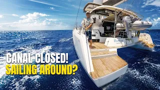 Corinth Canal Closed | Sailing Our Lagoon 42 Around Greece