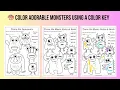 Music Tracing and Coloring Pages Monster Themed Music Worksheets No Prep