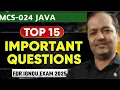 MCS-024 Important Questions Question Paper Java