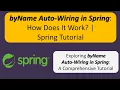 byName Auto-Wiring in Spring How Does It Work Spring Framework Tutorial Spring Tutorial