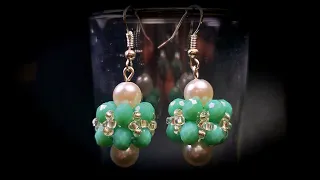 Hermosos Aros de Perlas y Mostacillas...Clase #661!!!
