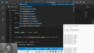 Node js OfficeGen Example to Generate Excel Files By Adding Data inside Cells Sheets in Javascript
