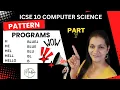 ICSE CLASS 9 10 How to write java pattern program - Part 7