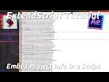 After Effects Scripting Tutorial Embed Project Info in a Script