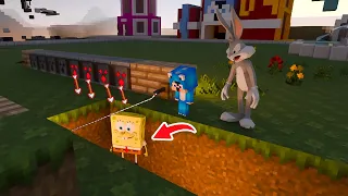 Minecraft But Spongebob Prank With Bugs Bunny 