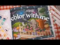 ASMR color with me Bobbie Goods Day to Night coloring Stargazing page using Ohuhu markers