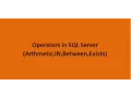 Operators in SQL Server