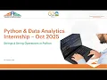 Python Data Analytics Internship Session 5 Strings String Operations SASF