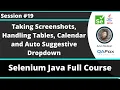 Selenium Java Training - Session 19