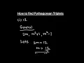 What are Pythagorean Triples How to find Pythagorean Triples Pythagorean Triplet of number 12