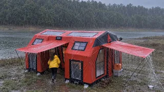 REKOR YAĞIŞTA KAMP 🌧️ ARALIKSIZ ŞİDDETLİ YAĞMUR